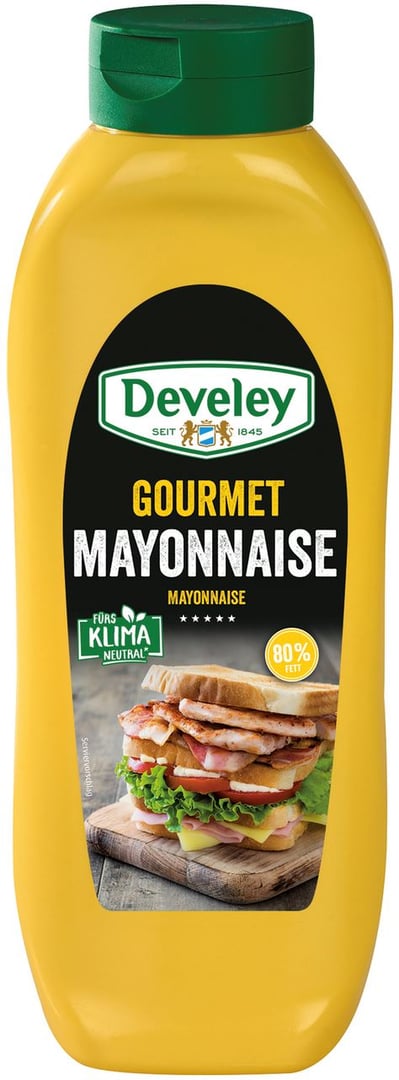Develey - Mayonnaise Gourmet 80 % Fett - 875 ml