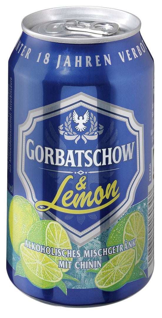 Gorbatschow - Wodka & Lemon 10 % Vol. 6 x 0,33 l Dosen