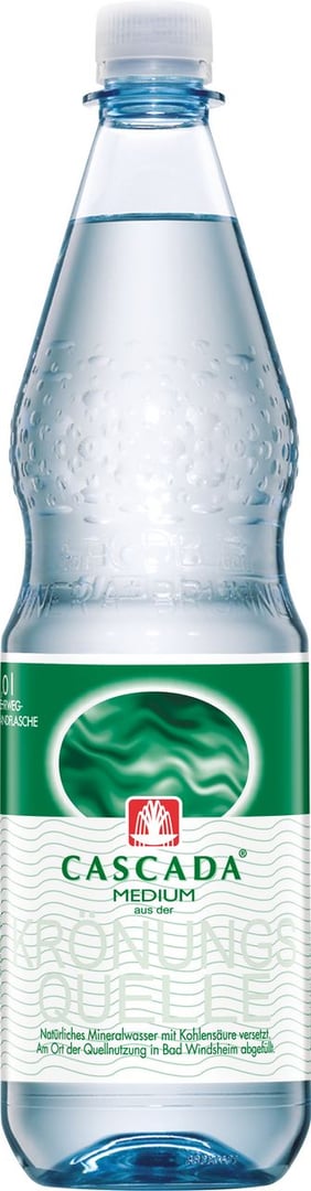 Cascada - Mineralwasser medium - 1 l Flasche