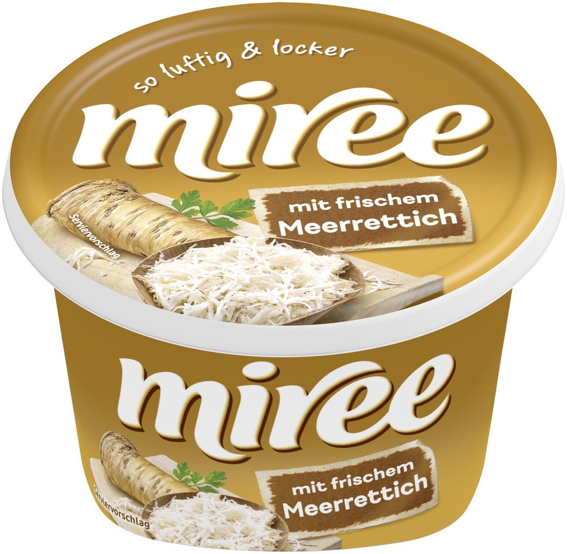 Miree - Frischkäsezubereitung Meerrettich Doppelrahmstufe, 60 % Fett 150 g Packung