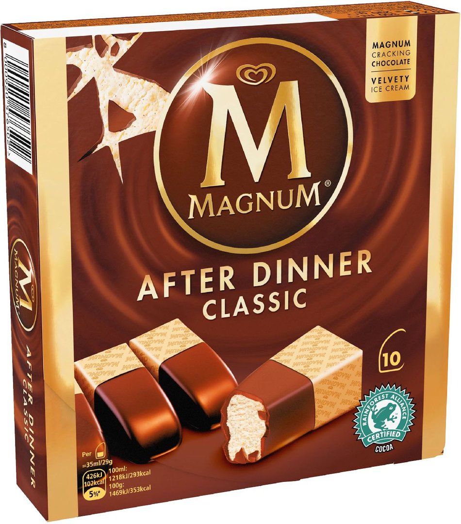 Magnum Eispralinen After Dinner Classic tiefgefroren 10 Stück à 35 ml - 350 ml Schachtel