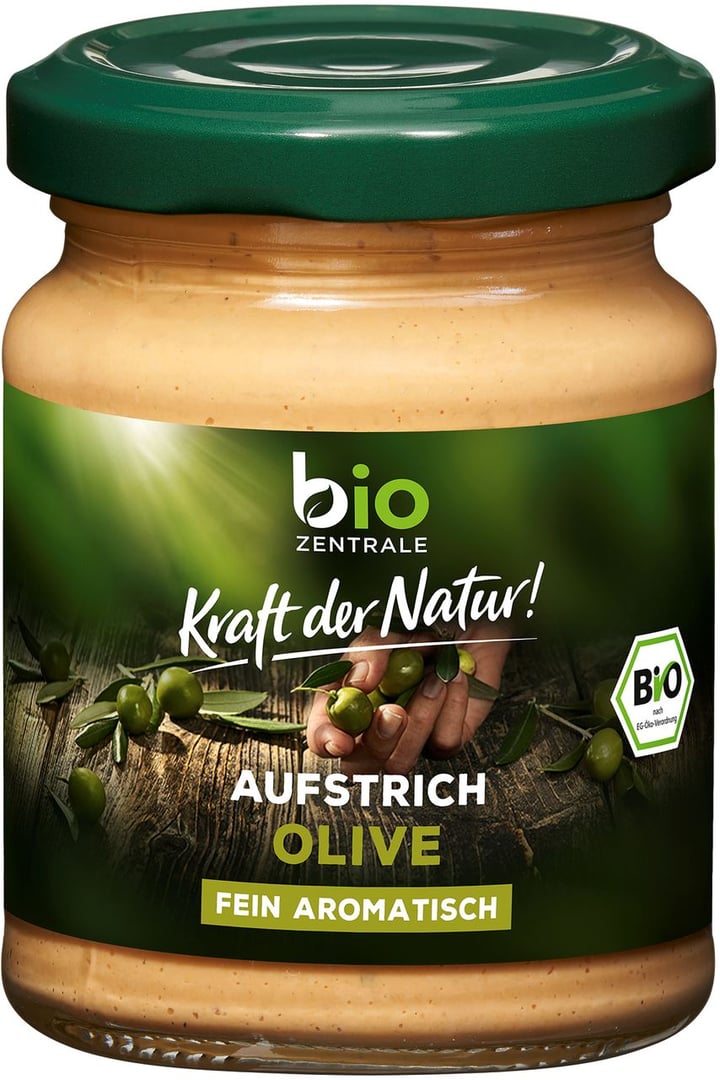 bio ZENTRALE - Brotaufstrich Olive vegan, glutenfrei - 125 g Tiegel