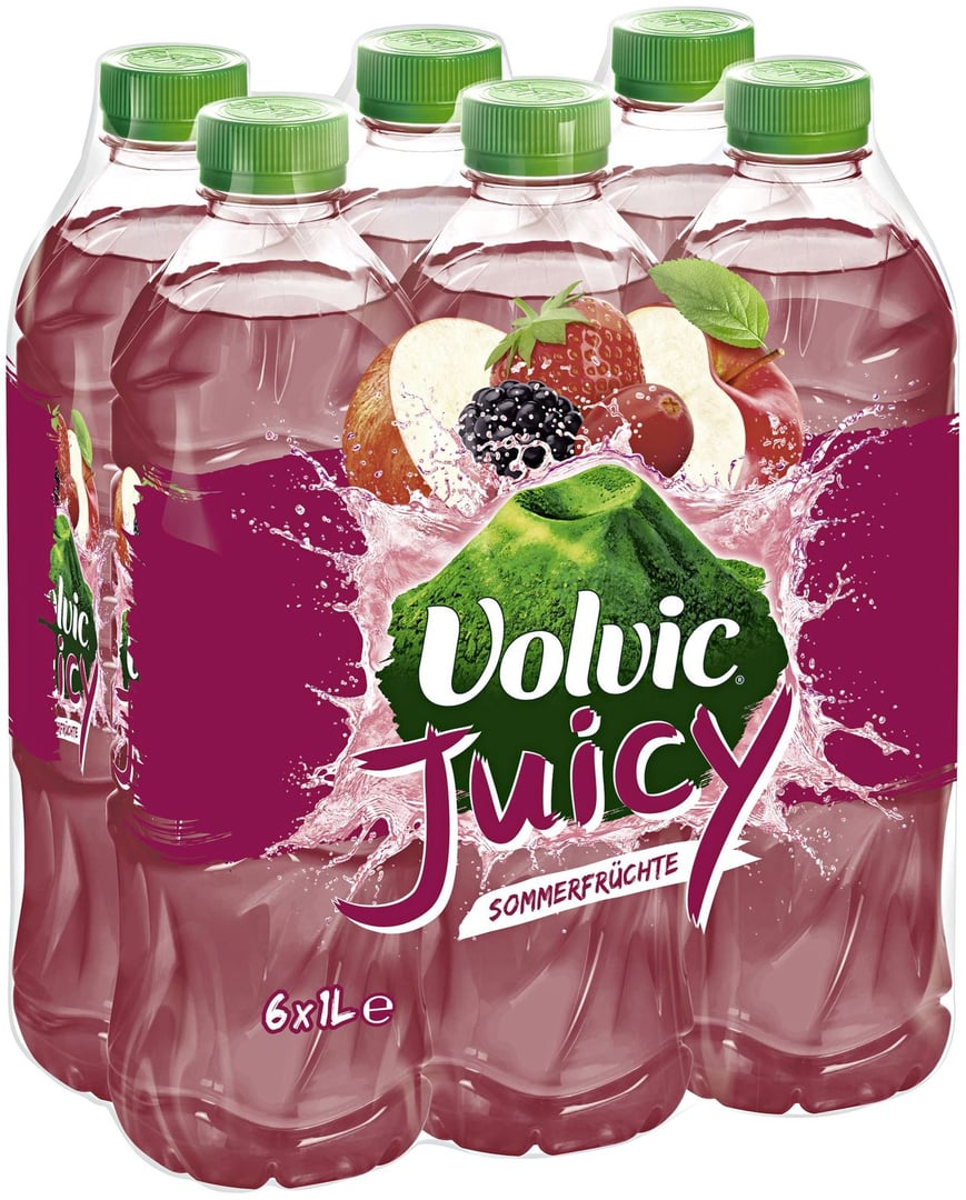 Volvic - Juicy Sommerfrüchte 6 x 1 l Flaschen