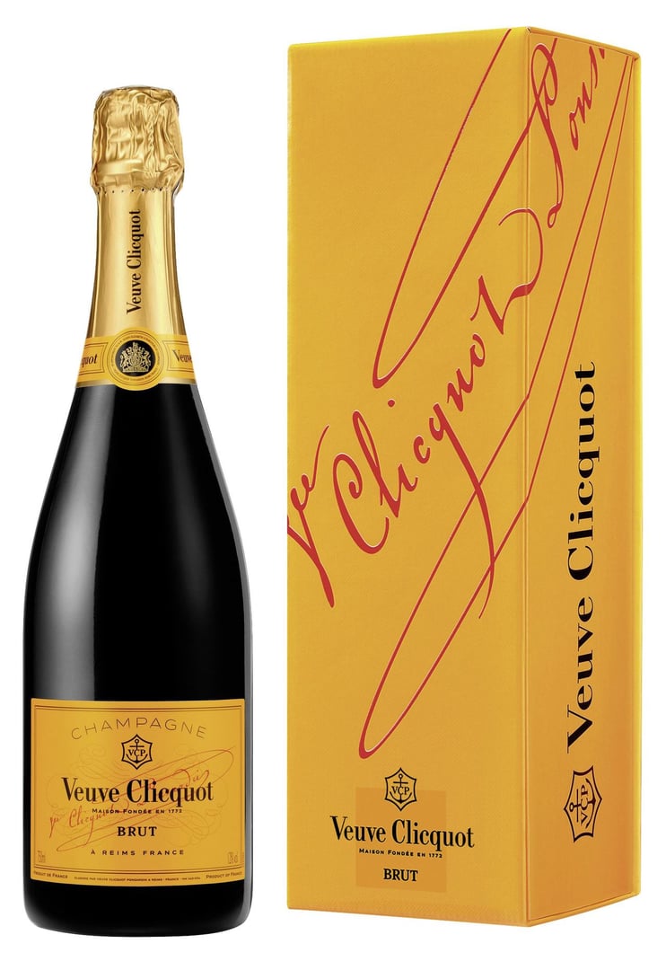 Veuve Clicquot - Champagne Brut trocken 6 x 0,75 l Geschenkpackungen