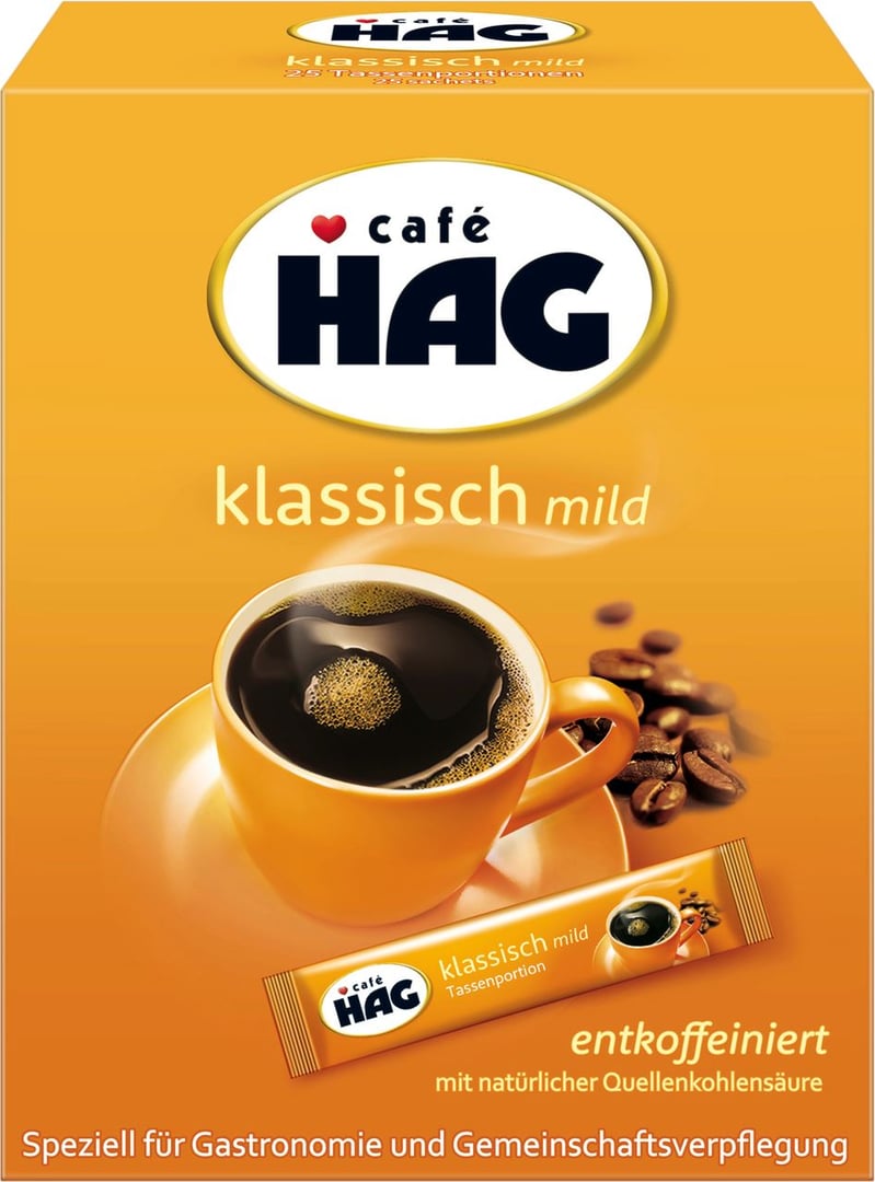 café HAG - Klassisch mild 25 Tassenportionen - 8 x 45 g Schachteln