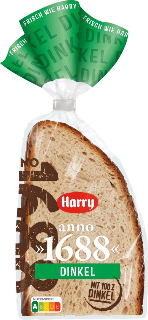 Harry Anno 1688 Dinkel, Brot, geschnitten - 450 g Beutel