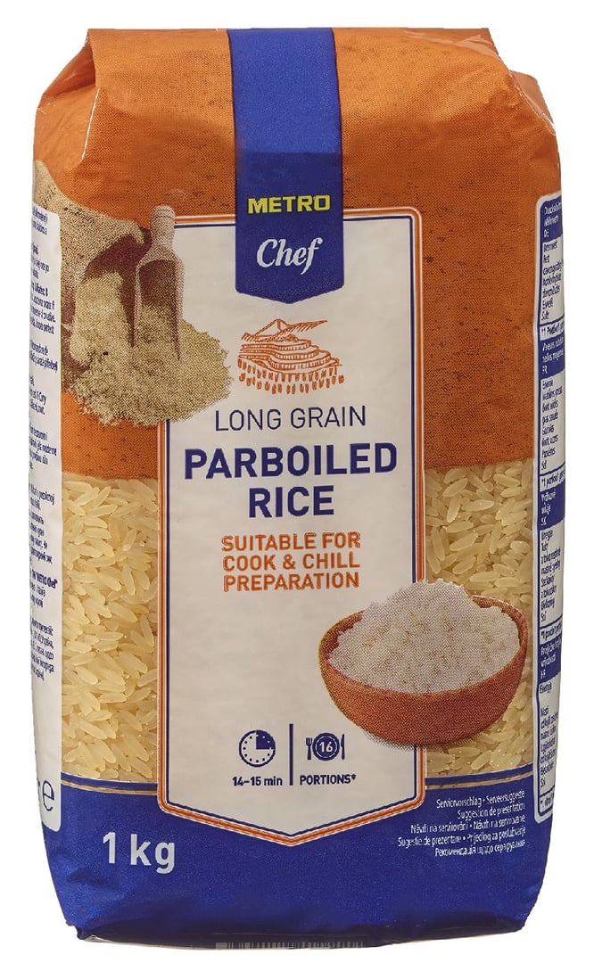 METRO Chef - Langkorn Reis Parboiled - 1 kg Beutel