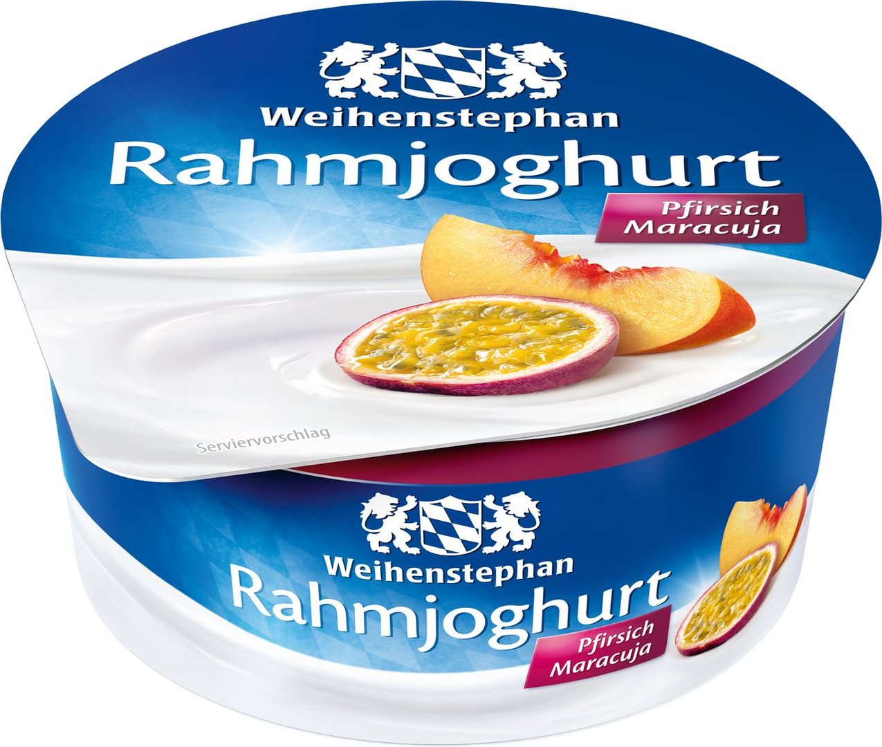 Weihenstephan - Rahmjoghurt Pfirsich-Maracuja 10 % Fett im Milchanteil - 150 g Becher