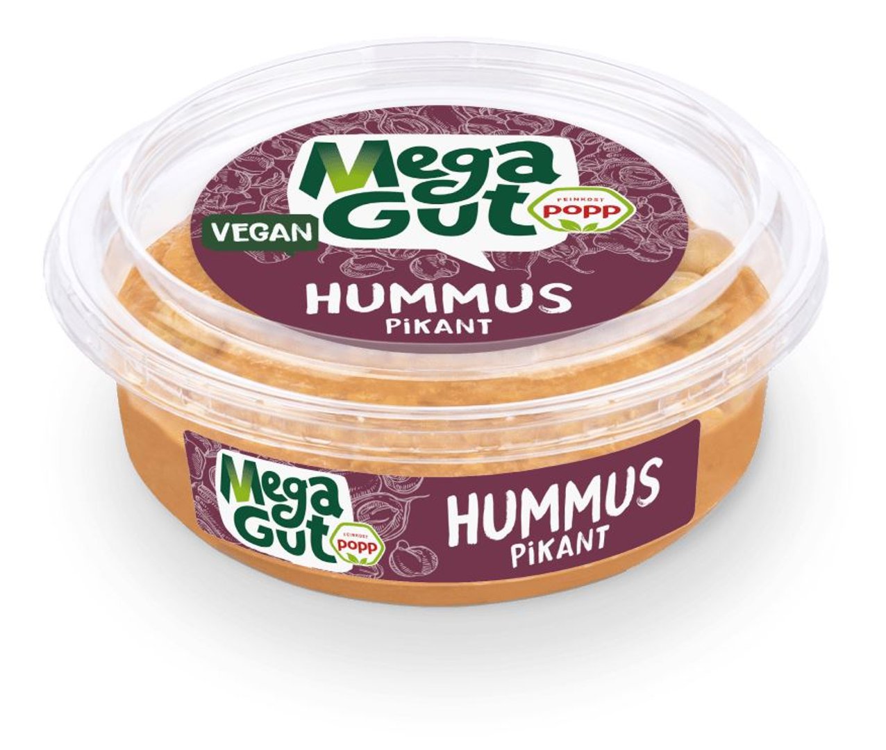 Popp - Hummus Pikant - 1 x 175 g Becher