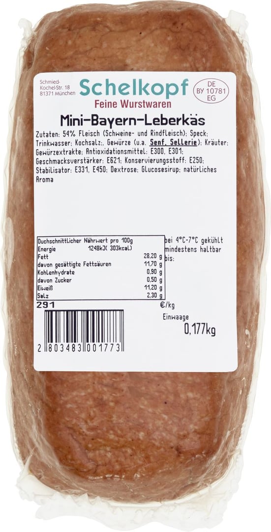 Schelkopf - Mini-Bayern-Leberkäs ca. 500 g