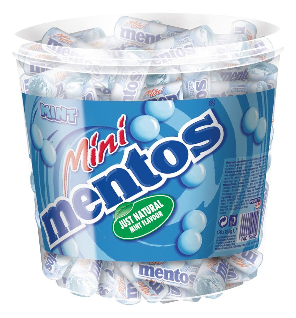 Mentos - Mini Mint Mix 120 Stück - 1,26 kg Dose