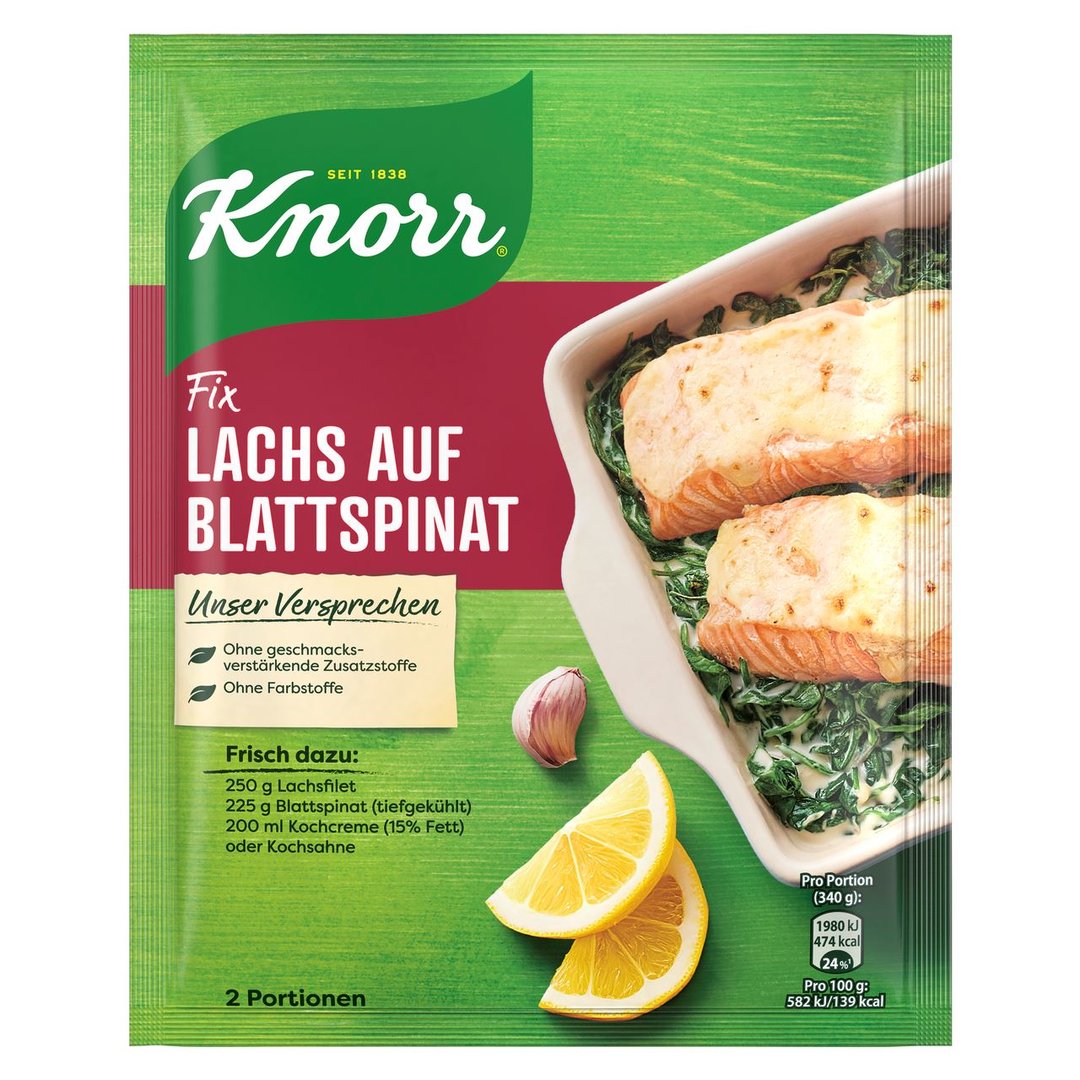 Knorr - Fix Lachs auf Blattspinat 28 g