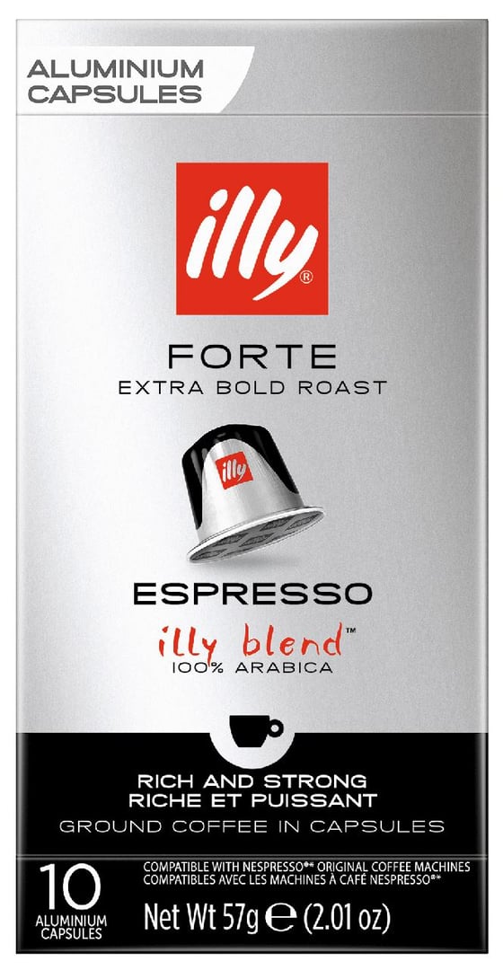 Illy - Kapseln Espresso Forte 10er - 57 g Schachtel