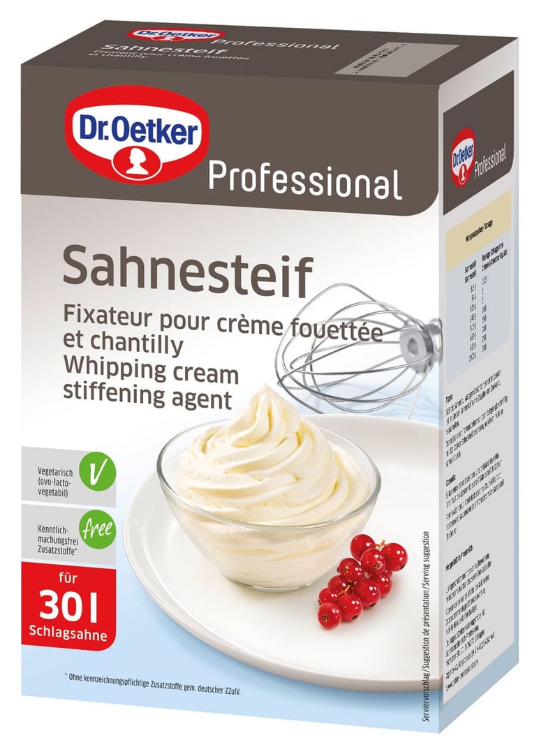 Dr. Oetker Professional - Sahnesteif - 1 kg Packung