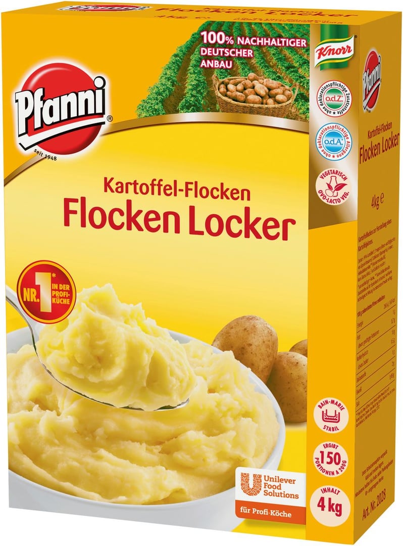 Pfanni - Püree Flocken Locker 4 kg Karton
