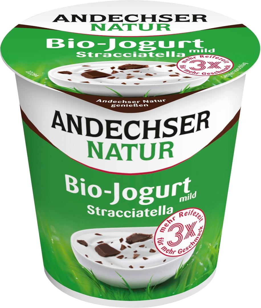 Andechser - Natur Bio-Joghurt, mild Stracciatella 3,7 % Fett 150 g Becher