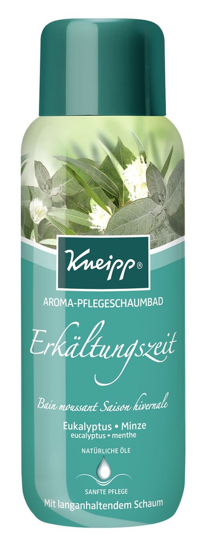 Kneipp Aroma-Pflegeschaumbad Erkältungszeit Eukalyptus Minze 400 ml Flasche