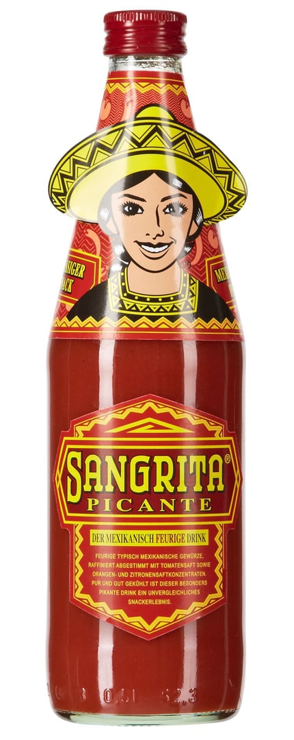 Sangrita - Tomatendrink Picante Glas - 0,50 l Flasche