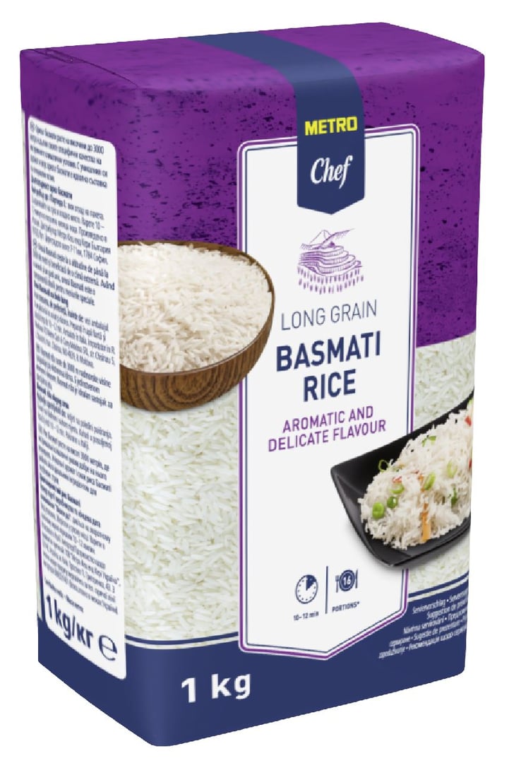 METRO Chef - Basmati Reis - 1 x 1 kg Packung