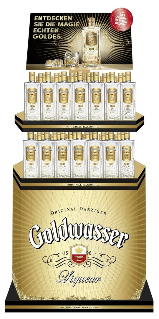 Der Lachs - Original Danziger Goldwasser Edelliqueur-Spezialität 40 % Vol. - 6 x 0,70 l Flaschen