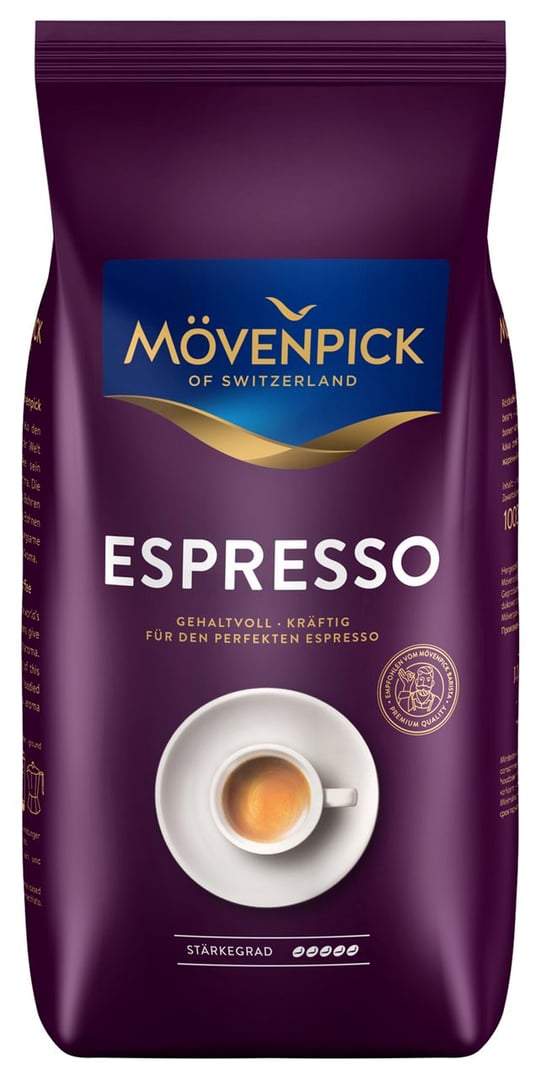 Mövenpick Espresso ganze Bohnen - 1 x 1 kg Beutel