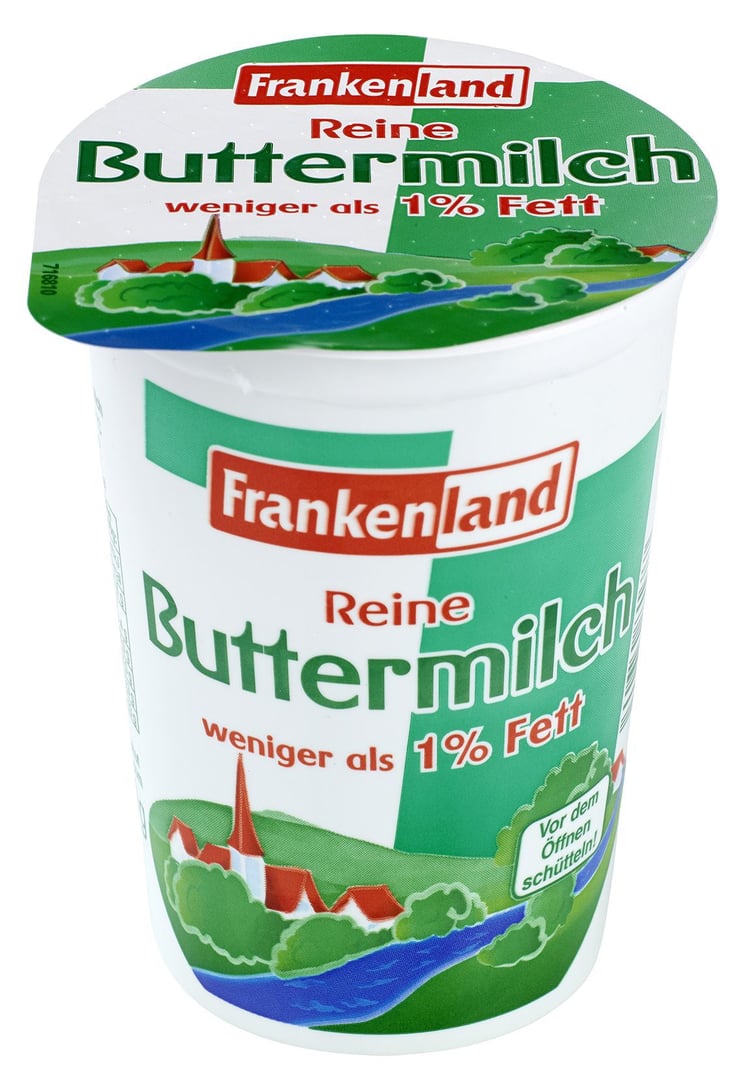 Frankenland - Reine Buttermilch 0,5 % Fett 250 g Becher