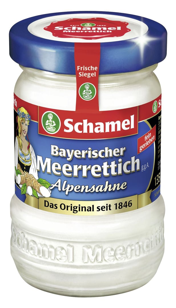 Schamel - Sahnemeerrettich 29 % Fett 135 g Tiegel