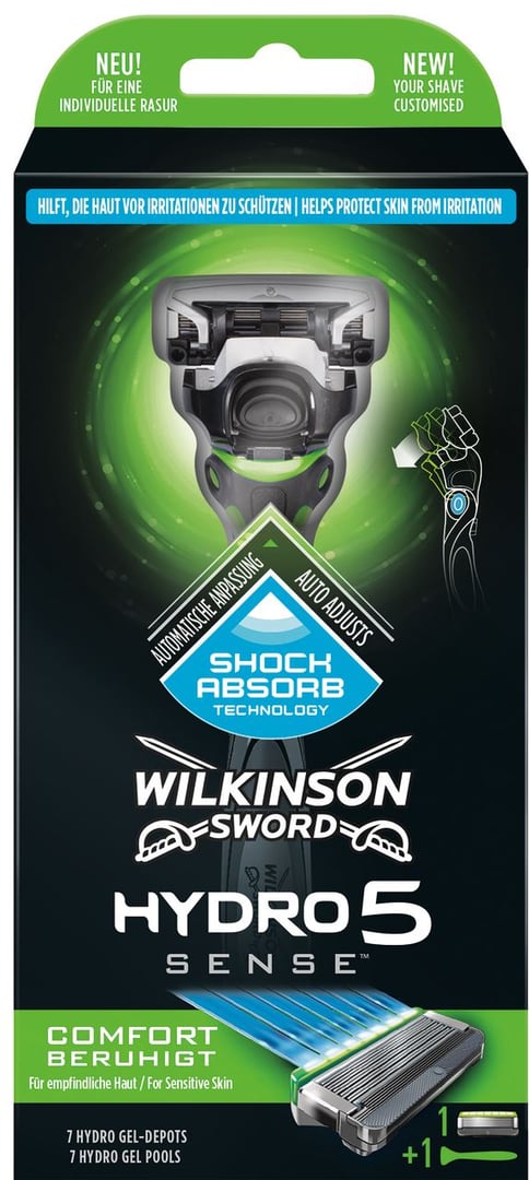 Wilkinson Sword Hydro 5 Sense Rasierer - 85 g Packung