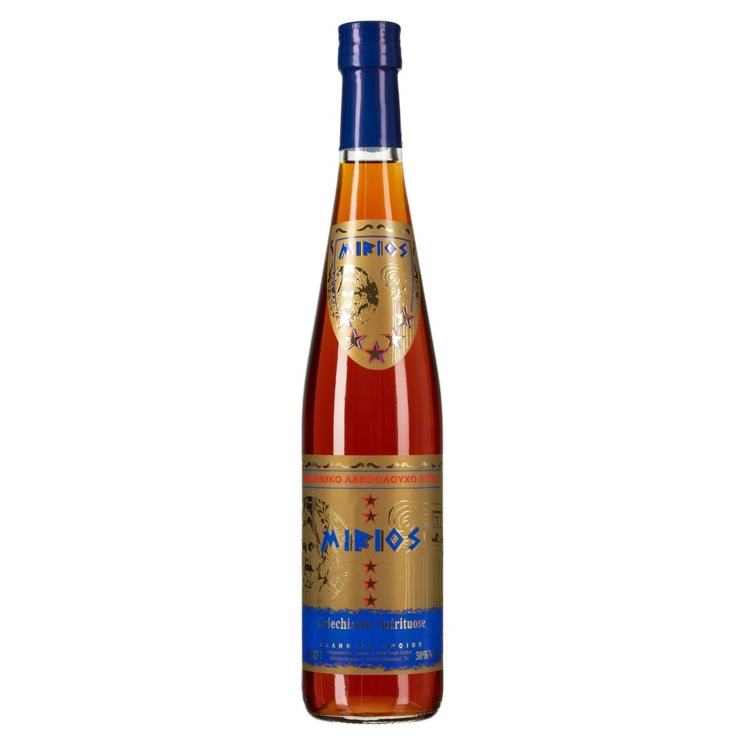 Mirios - Griechische Spirituose Brandy 38 % Vol. 0,7 l Flasche