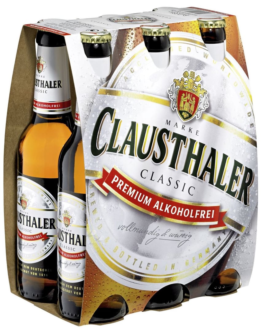 Clausthaler - Classic Premium Alkoholfrei Glas - 24 x 0,33 l Flaschen