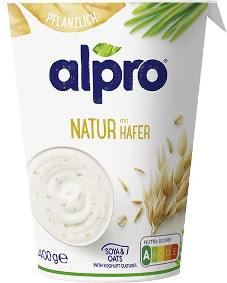 alpro - Natur Joghurtalternative Hafer gekühlt - 400 g Becher