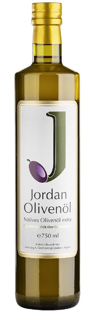 Jordan Olivenöl - nativ extra - 750 ml Flasche