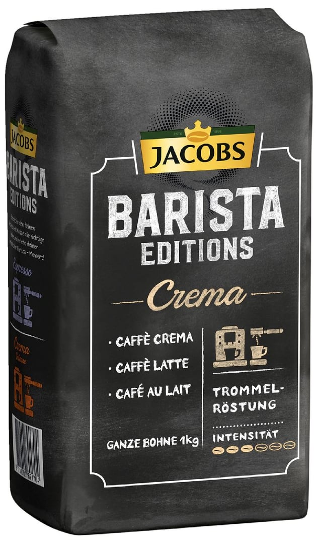 Jacobs - Barista Editions Kaffeebohnen Crema - 1 x 1 kg Beutel