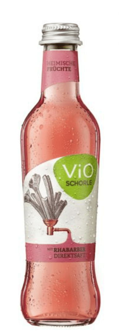 ViO - Bio Schorle Rharbarber Mehrweg - 300 ml Flasche