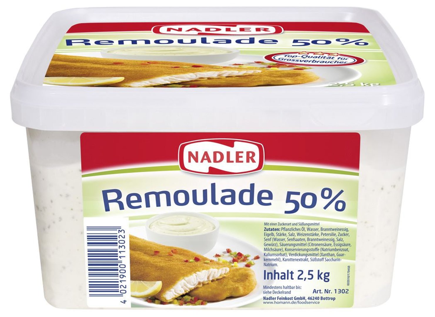 Nadler - Remoulade 50 % Fett 2,5 kg Schale