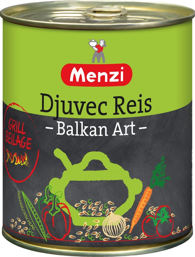 Menzi - Rila Djuvec-Reis nach Balkan-Art - 800 g Dose