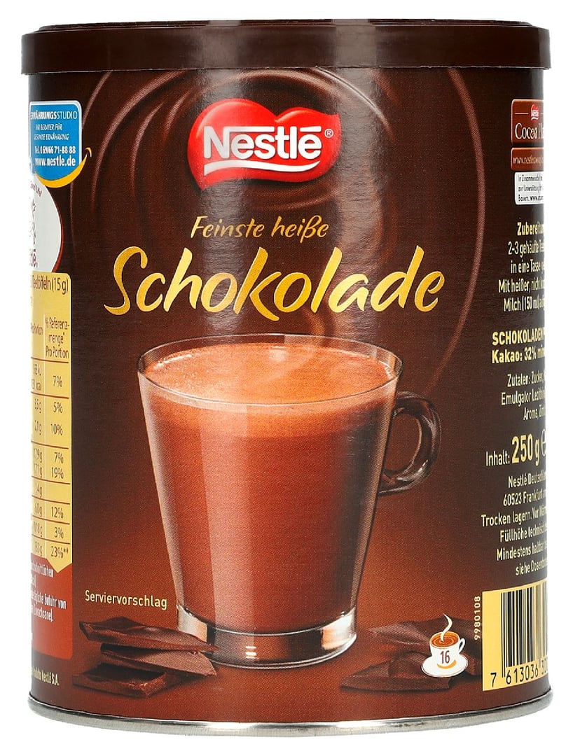 Nestlé - Feinste heiße Schokolade - 250 g Dose