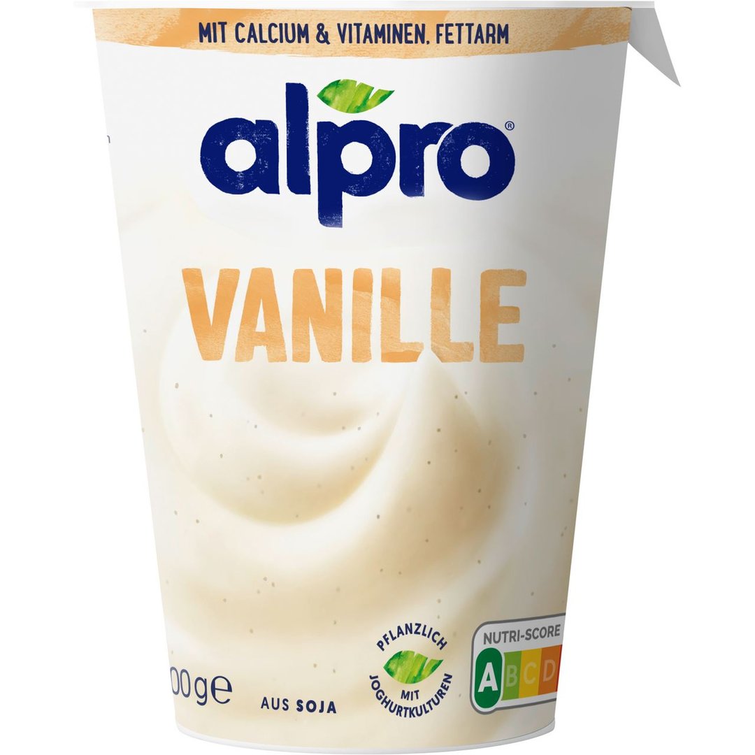 alpro - Joghurtalternative Vanille vegan gekühlt - 400 g Becher