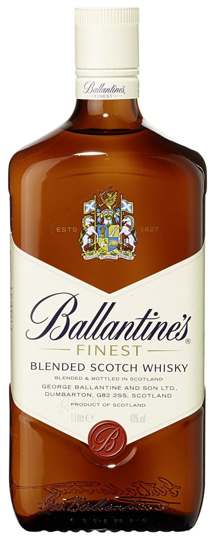 Ballantine's Finest Blended Scotch Whisky 40 % Vol. - 12 x 1 l Karton
