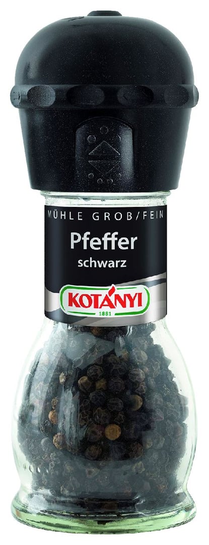 Kotanyi - Mühle Pfeffer Schwarz - 1 x 36 g Stück