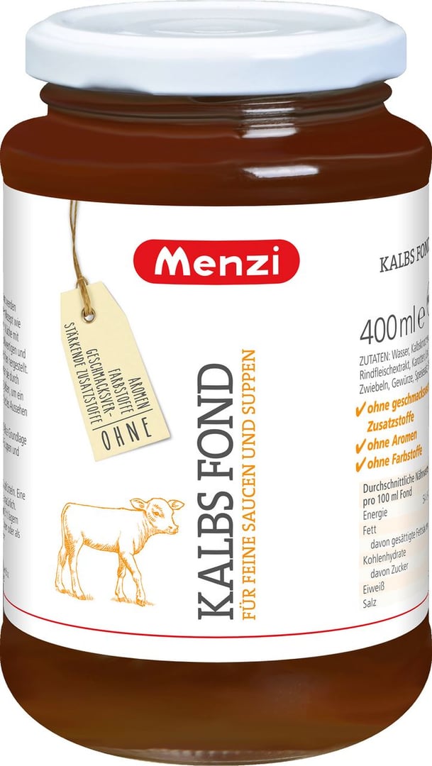 Menzi - Feiner Fond Kalb - 6 x 400 ml Karton