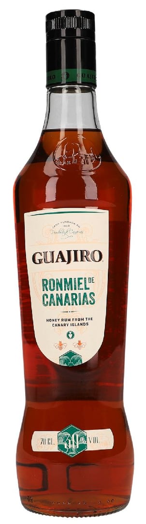 Guajiro - Ron Miel de Canarias Honigrum 30 % Vol. - 0,7 l Flasche