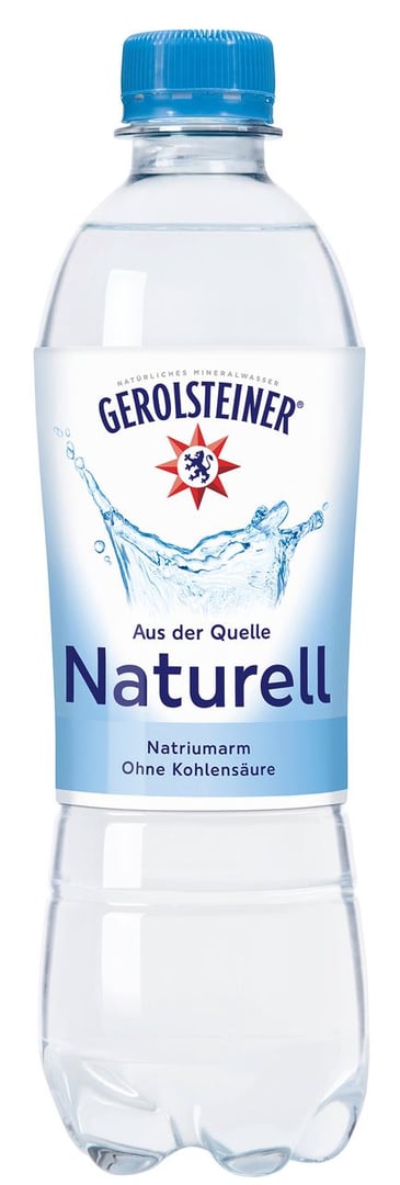 Gerolsteiner - Mineralwasser Naturell 0,5 l Flasche