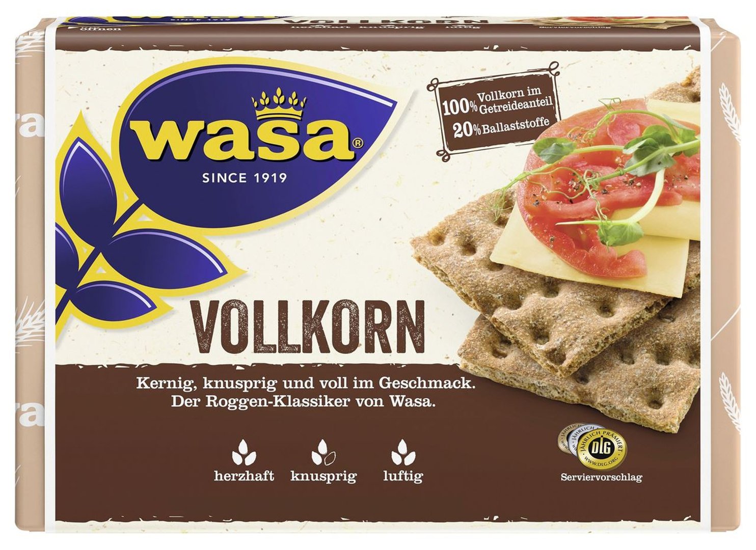 Wasa - Knäckebrot Vollkorn - 1 x 260 g