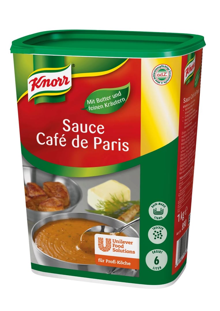 Knorr - Sauce Café de Paris mit Butter und feinen Kräutern 1 kg Dose