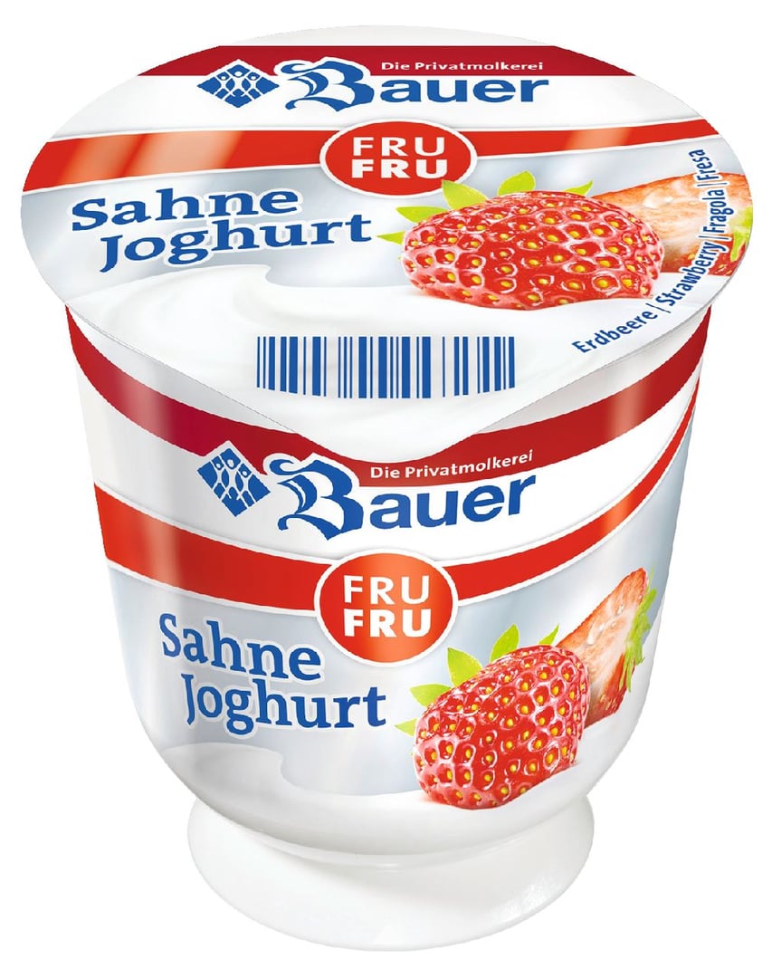 Bauer - Der Sahnige Erdbeere Fett - 150 g Becher