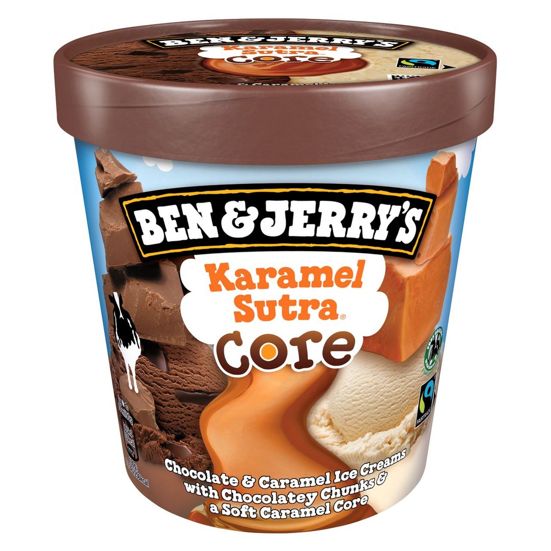 Ben & Jerry's Eiscrreme Karamel Sutra tiefgefroren - 465 ml Becher