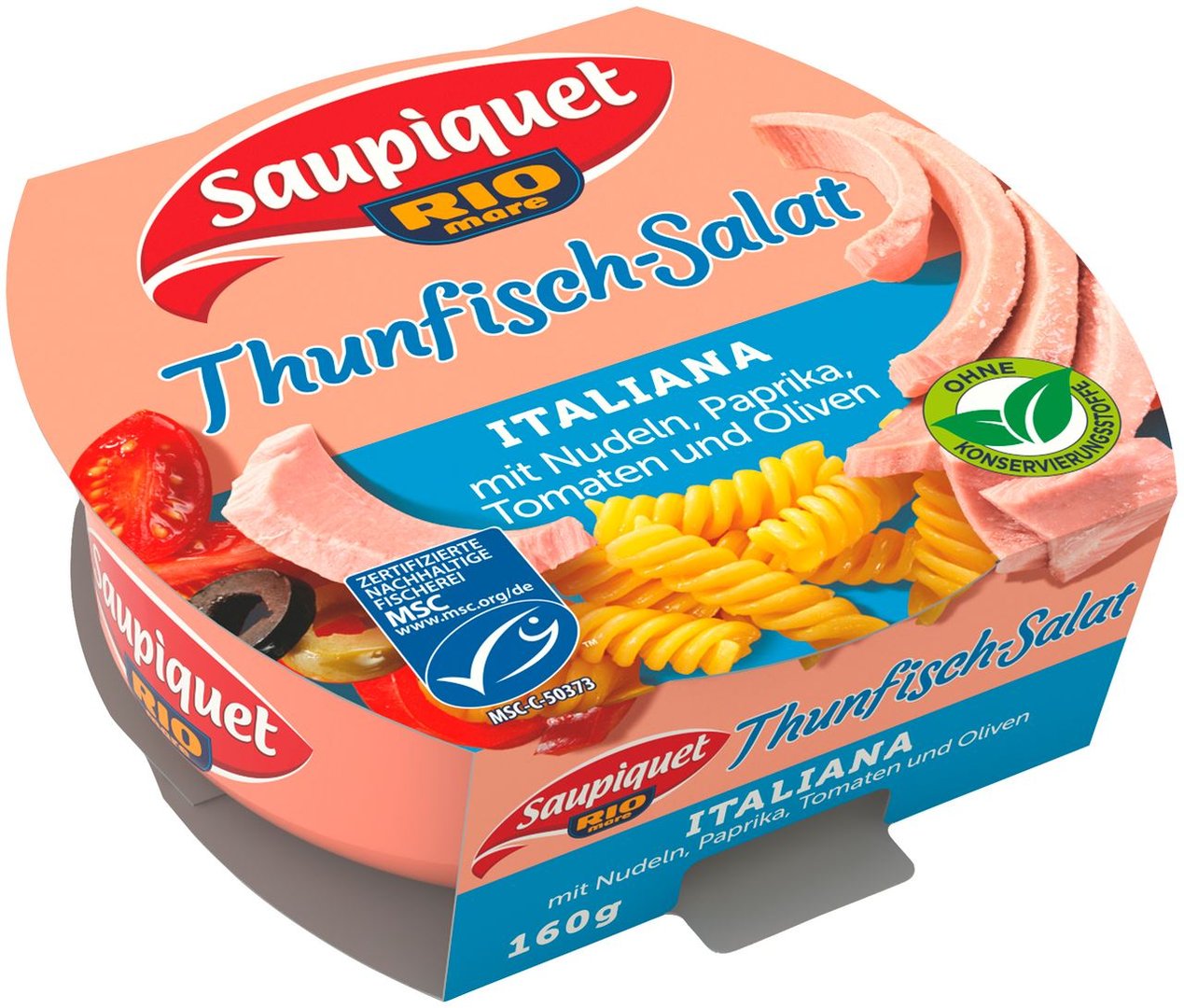 Saupiquet - MSC Thunfisch Salat Italiana - 160 g Schachtel