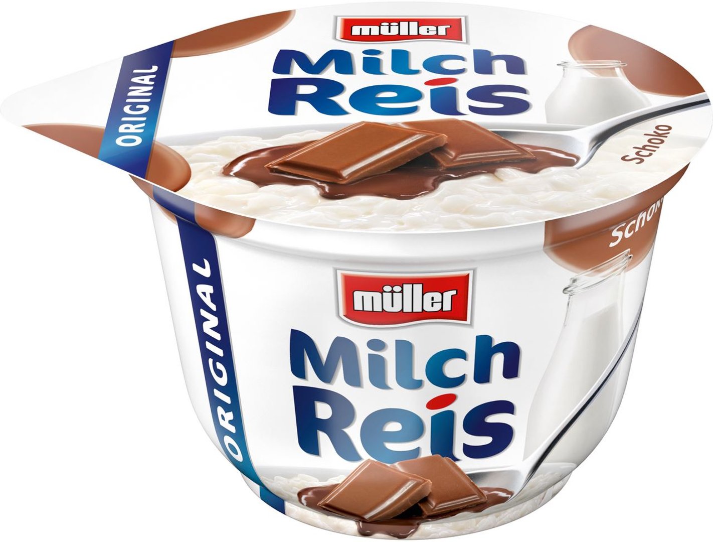 müller - Milchreis Original Schoko, gekühlt - 200 g Becher