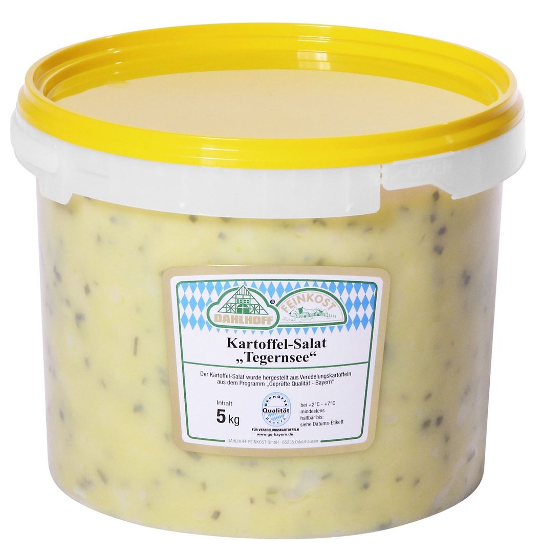 Dahlhoff - Feinkost Kartoffelsalat Tegernsee Kartoffelscheiben, in einer feinwürzigen Essig-Öl-Marinade 5 kg Becher